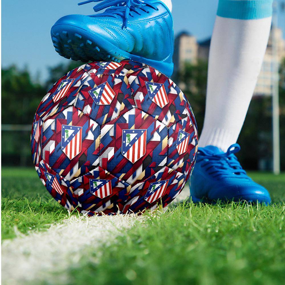Pallone da calcio Tema Atletico Madrid Taglia 5 Pallone da calcio Tocco Morbido Pallone da calcio per Allenamento Professionale per Sport all'Aperto