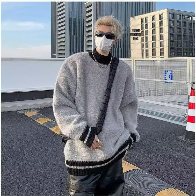 Trendy Harajuku Knitwear: Artistic, Youthful, and Stylish Long Sleeve Sweater for Spring & Autumn L