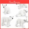 Realistic Arctic Polar Bear Figurine Childrens Educational Desktop Decoration Toy