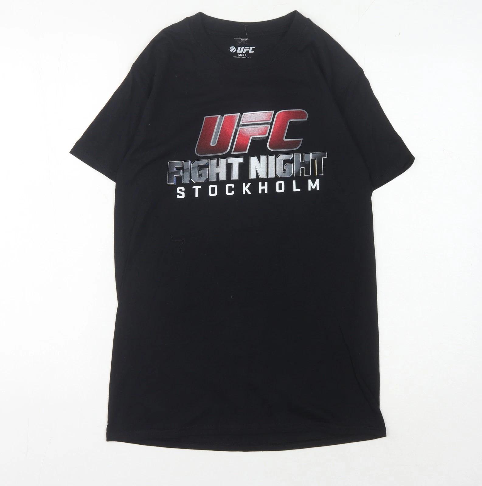 UFC Men s Black S Sports Graphic T-Shirt S