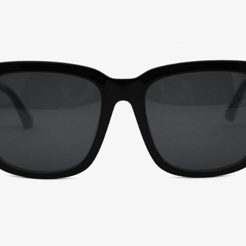 Puma Pu0084sk 001 Ripper Square Horn Rimmed Over Asian Fit Sunglasses