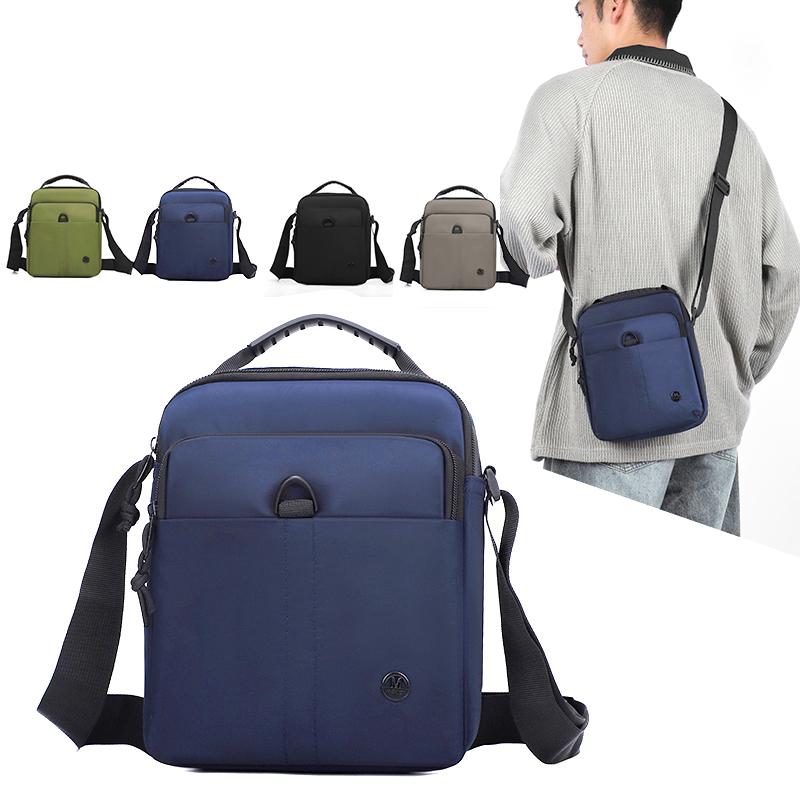Men's Shoulder Bag Water-Repellent Commuter Crossbody Bag Business Handbag