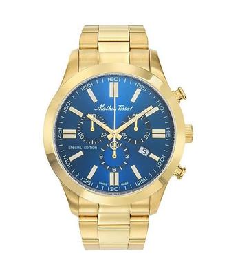 Mathy I Jumbo Special Edition Chronograph Blue Dial Quartz H455CHPBU Men's Watch