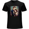 WANG LI DA Mens T-Shirt Twilight Team Edward Team Jacob Unisex Vampire Black
