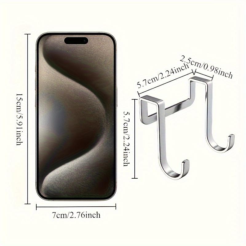Heavy Duty Double S-Shaped Hooks | Easy-Install Rust-Resistant Polished Wall Hooks for Kitchen & Living Room, Multi-Purpose Home Storage Solution
