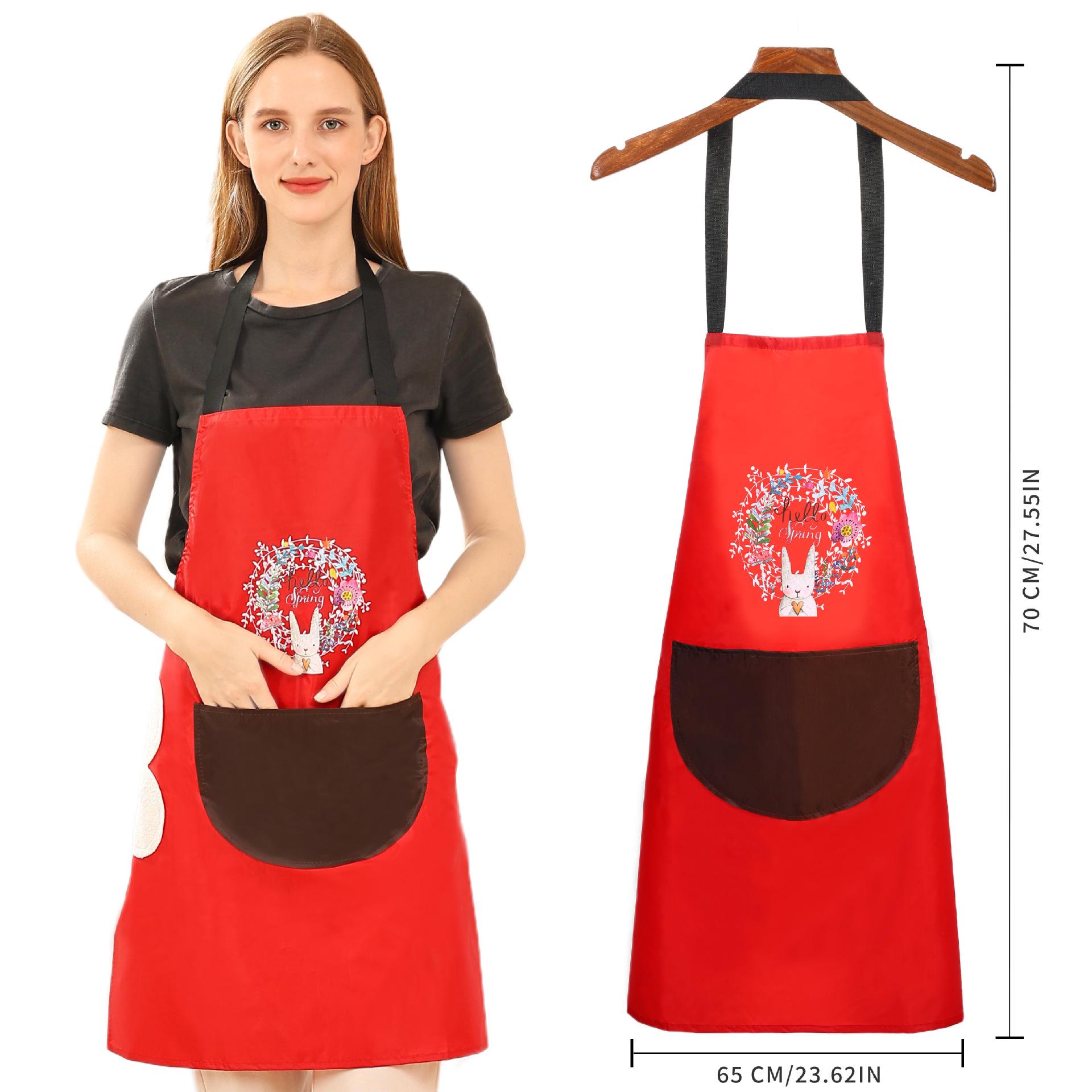 

Водонепроницаемый Маслостойкий Модный Кухонный Фартук для Женщин с Функцией Вытирания Рук