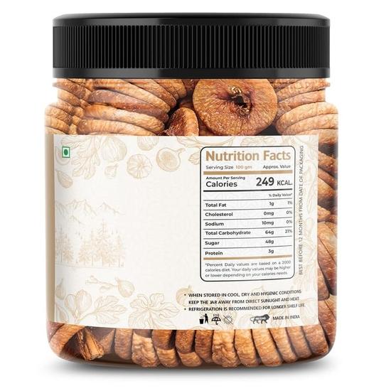 LILA FRUTTA SECCA Fichi Secchi Naturali 500 g | Fichi Secchi per Snack Sani, Dieta e Colazione | Ricca Fonte di Fibre, Calcio e Ferro