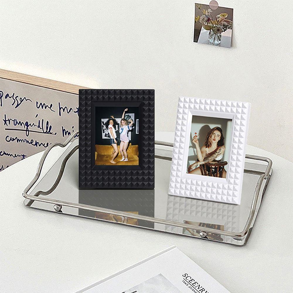 Rivet Instant Camera Photo Frame Desktop Decor Card Display Stand for Polaroid/Fujifilm Instax