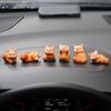 6 Pcs Red Panda Dashboard Decorations, Mini Resin Red Panda for Cute Car Accessories Interior, Rearview Mirror Ornaments Funny Gifts for Women Girl