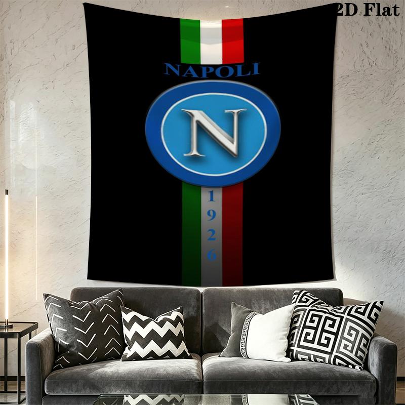 Napoli Wall Tapestry Aesthetic Wall Hanging Printed Fabric Blanket Decorative Tapestries for Bedroom Living Room Home Decor
