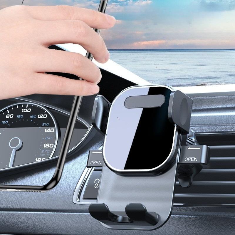 Car Mobile Holder 360° Rotatable Foldable Auto Phone Stand Adjustable Ventilation Opening Support Table Smartphone Grip Bracket
