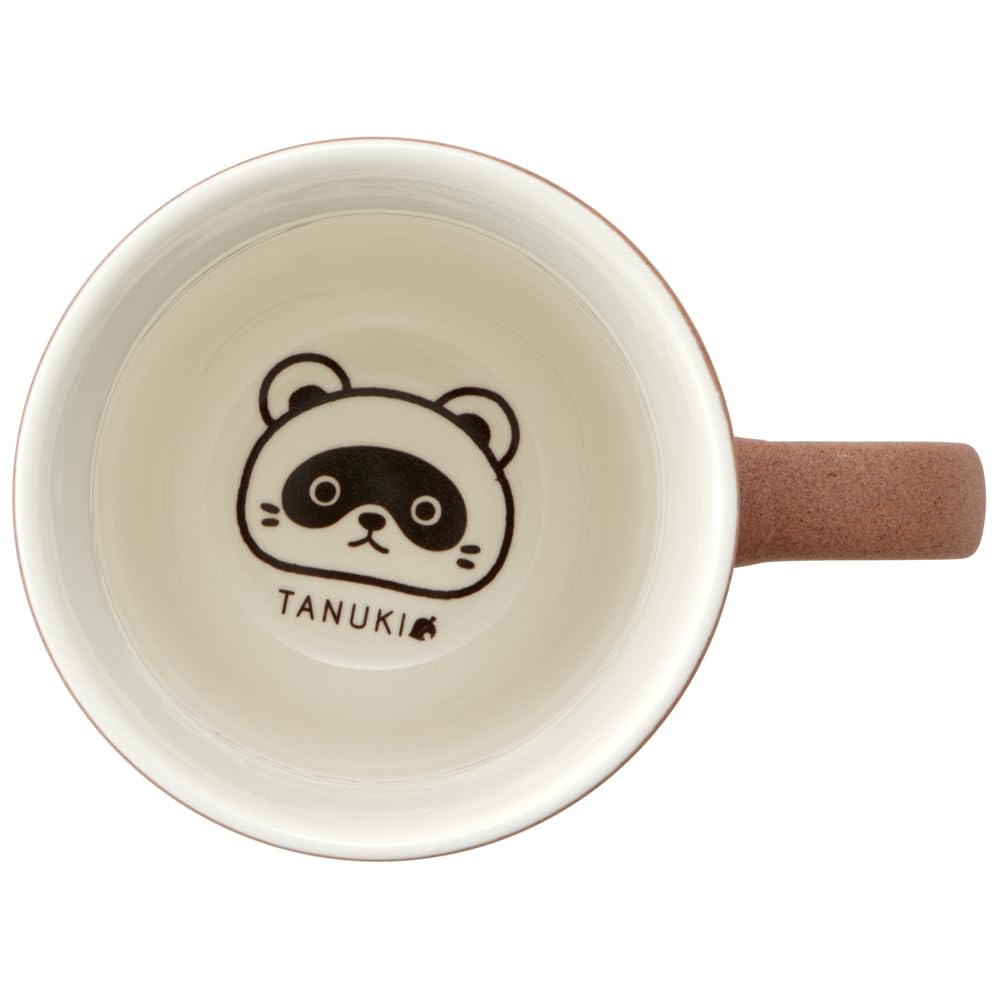 Skater Ceramic Mug, 260ml, Cute Ceramic, Tanuki Animal Print, CHMG2-A