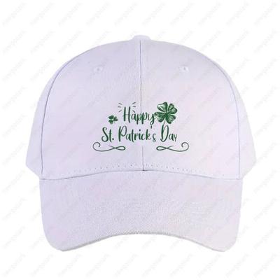 Bonne Saint. Chapeau Adulte Jour de la Saint-Patrick Irlande Chapeau d'Été pour Femmes Unisexes à Visière Mode Décontracté Réglable Casquettes de Baseball Imprimées Casquette Trucker