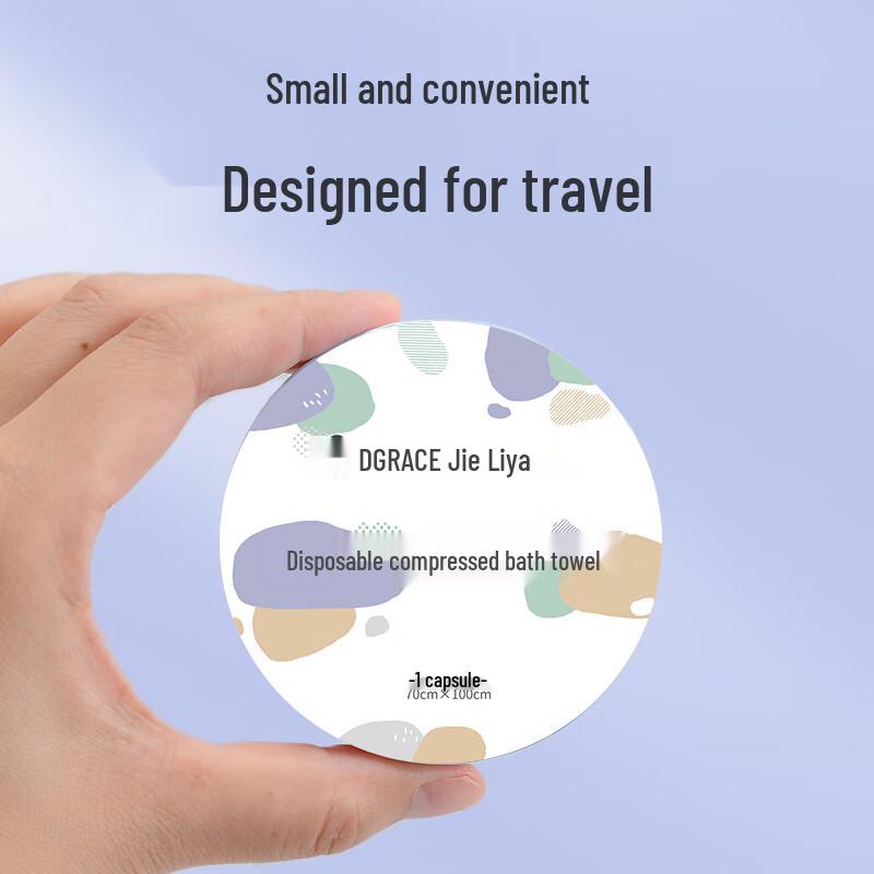 Grace Disposable Compressed Travel Towel & Bath Towel Set
