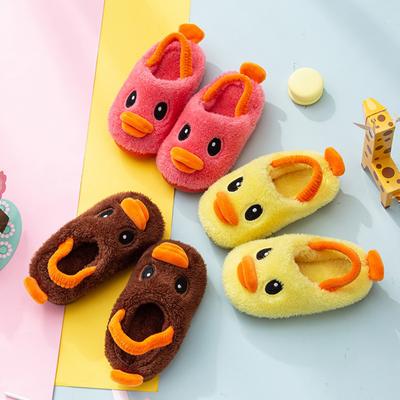 rose flowers Kids Baby Cotton Slippers Children Home Shoes Winter Baby Boys Girls Indoor Slippers Cute Non-Slip Warm Shoes 1-3 Years