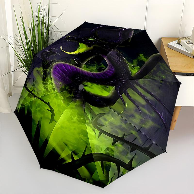 

Dragon, Villain Themed Automatic Opening and Closing Umbrella, Brightly Colored 8-rib Portable Umbrella, Suitable for Men and Women, A Perfect Gift fo
