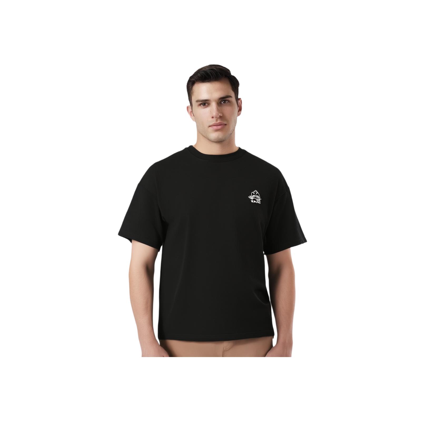 Vans X Hirono Logo Fashion Round Neck Short Sleeve T-Shirt Unisex T-Shirts Black VN000K9UBLK XXL
