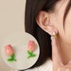 Tutti Lovely Spring Tulip Point Fashion Earrings