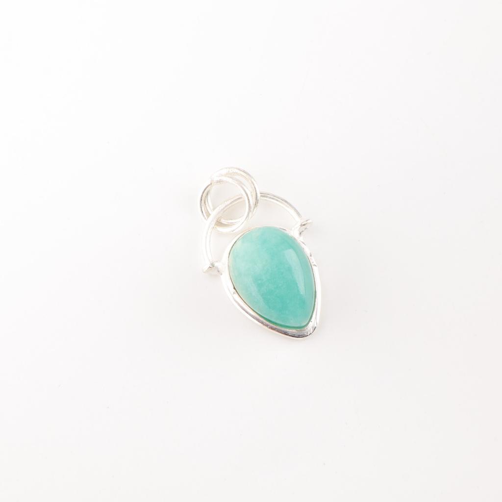 Amazonite Gemstone 925 Sterling Silver Jewelry Handmade Pendant Gift For Love PP-56-27