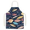 Marine-Themed Stain-Resistant Parent-Child Sleeveless Apron