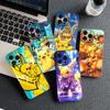 Mew two P-Pokemons P-Pikachus GO Phone Case for OPPO A80 A18 A16 A40 A17 A15 A38 A78 A79 A54 A57 A12 A60 4G 5G Protective Cover