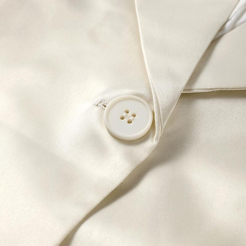 Summer Women's Blazer Lapel Single Button Short Suit Jacket Commuter Long Sleeve Slim Fit Thin Jacket