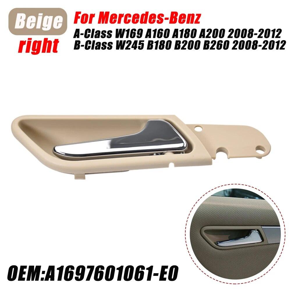 

Для Mercedes-Benz AB Class W169 W245 2008-2012 Высокое качество, левая и правая внутренняя дверная ручка A1697600961 A1697601061 Beige Right
