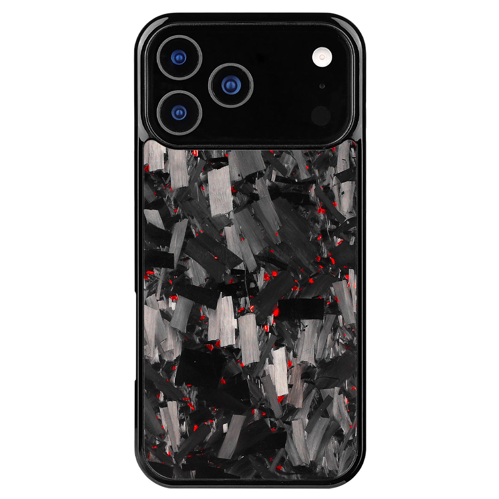 

Стильний кований карбоновий магнітний чохол для iPhone 17 16 15 14 13 12 11 Air Pro Max Ударостійка броньована накладка iPhone 13 червоний