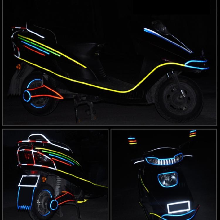 Road Bike Sticker Reflective Tape Fluorescent Safety Warning Strips Protective Tape Bicycles Wheel Body Sticker