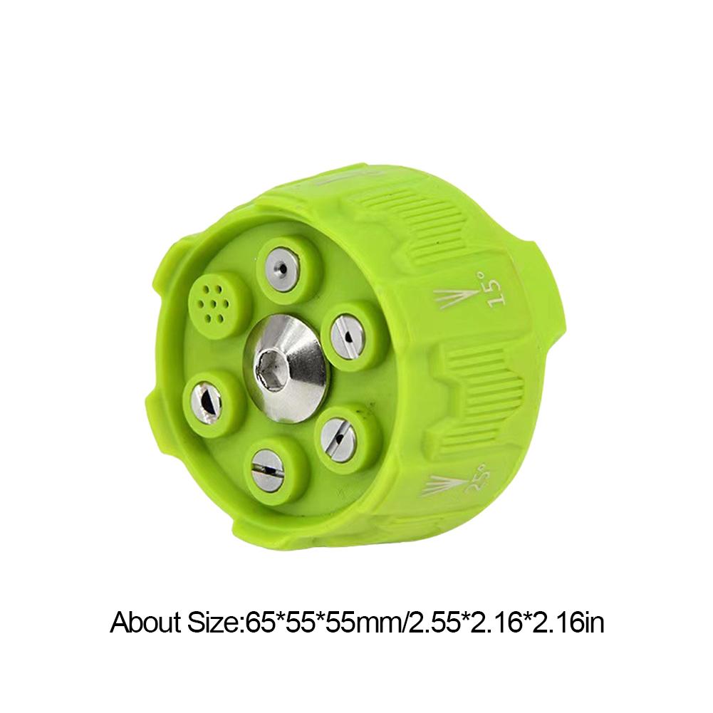 6 in 1 High Pressure Washer Spray Nozzle Adjustable 3600 PSI Pressure Washer Nozzle Quick Changeover for Garden Cleaning