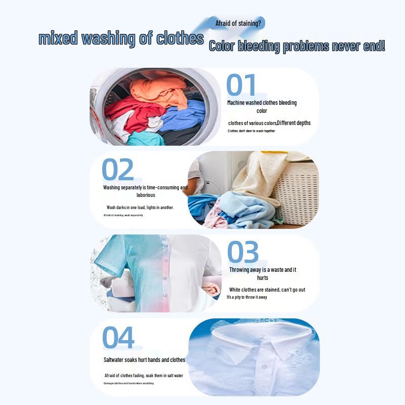 MISSCELL 50-Count Thickened & Enlarged Color Catcher Laundry Sheets