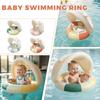 Baby Pool Float With Canopy, Infant Inflatable Swim Ring With Safety Handles, Toddler Water Float For Pool, Beach, Summer Outdoor Activities