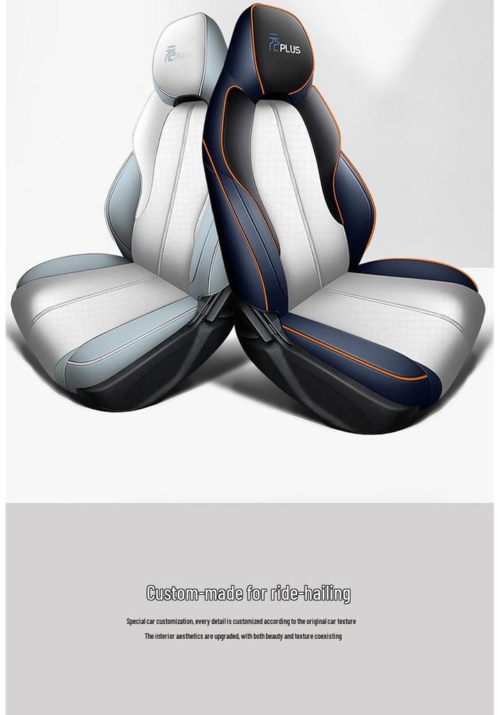 2024 BYD Yuan Plus Honor Model Cartoon Car Seat Cover, Full Surround, All-Season Cushion.