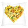 New Thanksgiving Series Printed Sunflower Print Short Plush Sofa Pillow Cushion Cover