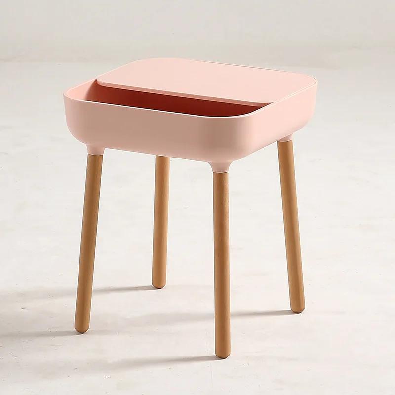 ins net red combination coffee table square small apartment Nordic household plastic living room round table short side table
