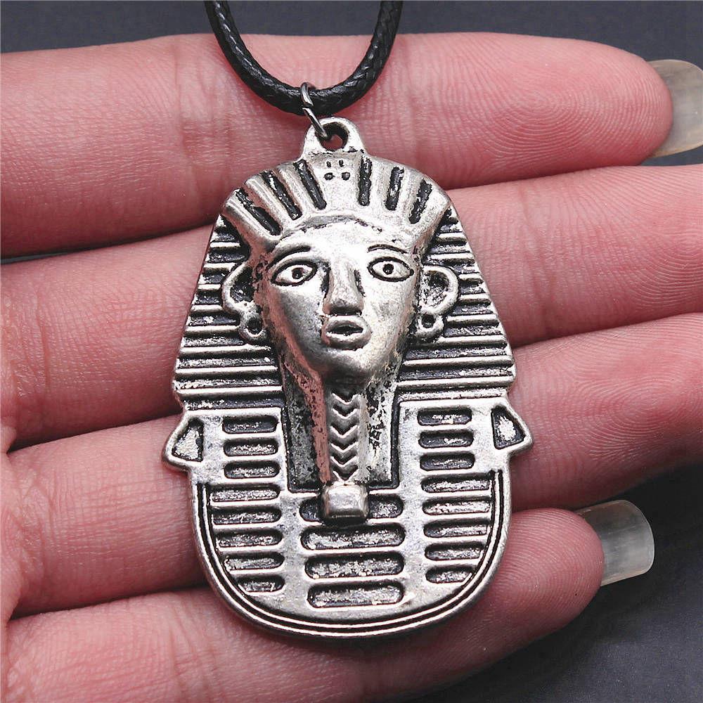 45cm Necklace Leather Chain Big Chief Pharaoh Buddhism Minimalist Jewelry Components QN015