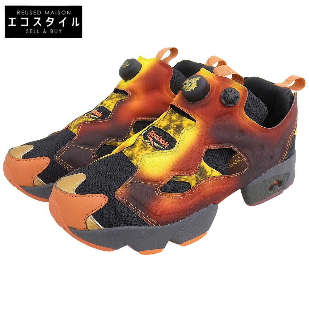 Reebok Koshi Inaba Magma Instapump Fury Sneakers, Women's, Black/Yellow, Size 9.6" shoes 6 1/2(US) black/yellowUsed