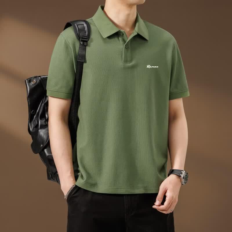 JEEP SPIRIT Men s Casual Short Sleeve Polo Shirt 4XL