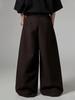 Men's Loose Fit Solid Color Pleated Pants with Pockets – Cross-Border European and American Style