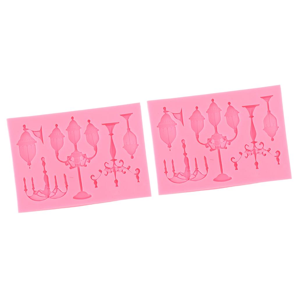 2 Stück Fondant Silikonform Lebensmittelecht Sicher Geruchlos Weich DIY Kuchen Dekorationsform für Bastelprojekte