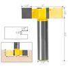 Chisel Router Bit Milling Cutter Tipped Spoilboard Surfacing Woodworking