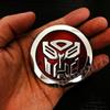 1pcs Metal Chrome Transformers Autobot Deception Car Badge Emblem Sticker