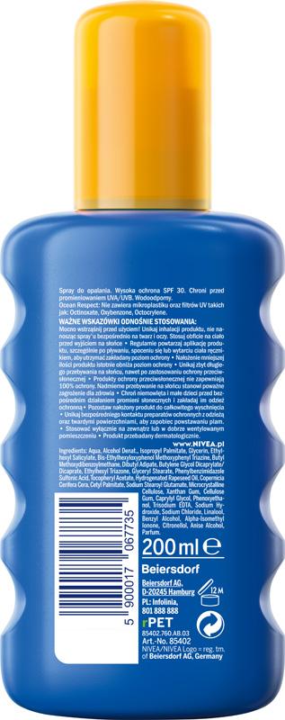 Nivea Sun Protect & Moisture Moisturizing Sunscreen Spray With Spf