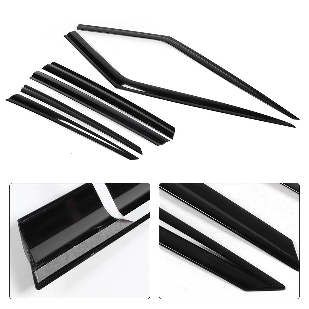 6Pcs Window Vent Visor Black ABS Deflectors Fit for Range Rover Sport 2013?2019