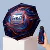 Ipswich Town Football Pattern Printed Mini 5 Folds 8 Ribs Compact Umbrella Windproof Waterproof Lightweight Portable Folding