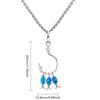 Opal Fish Hook Pendant Necklace for Women - Fashionable Clavicle Chain for Spring & Summer