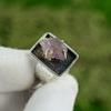 Geschenk für sie Natürlicher Amethyst Roh Statement Verstellbarer Ring 925er Silber