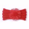 New children's winter warm headband, cute baby creative flower headscarf, baby knitted headband
