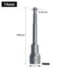 Hexagon Socket Wrench Magnetic 100mm 1pc Chrome Vanadium Steel