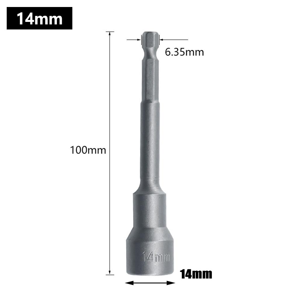 Hexagon Socket Wrench Magnetic 100mm 1pc Chrome Vanadium Steel